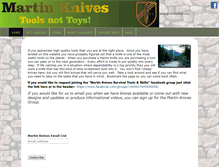 Tablet Screenshot of martinknives.com